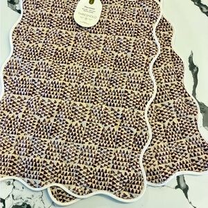 Threshold Burgundy and Cream Geometric Placemats